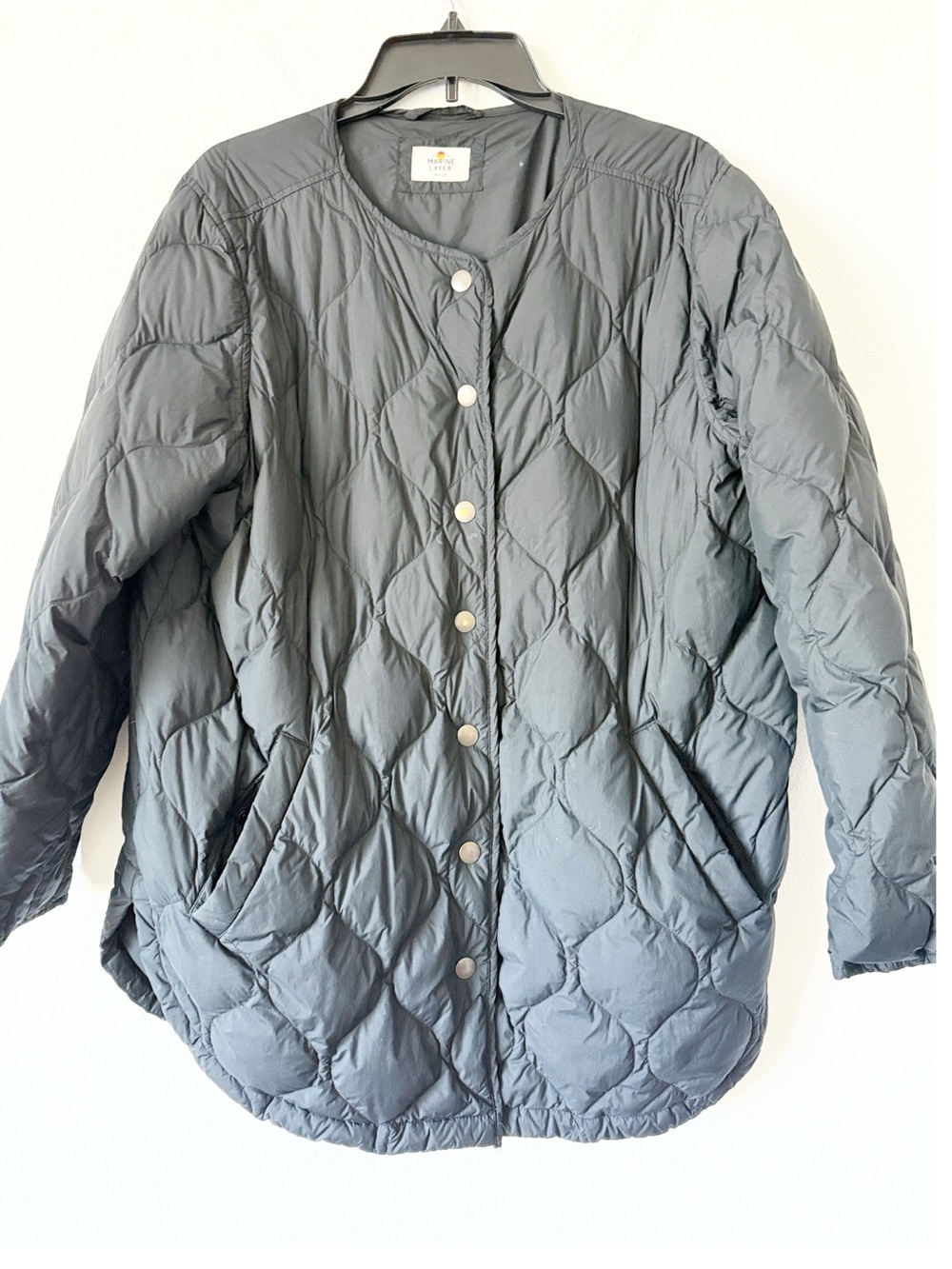 Marine Layer Lightweight Quilted Black Women's Jacket - - Picture 9 of 10